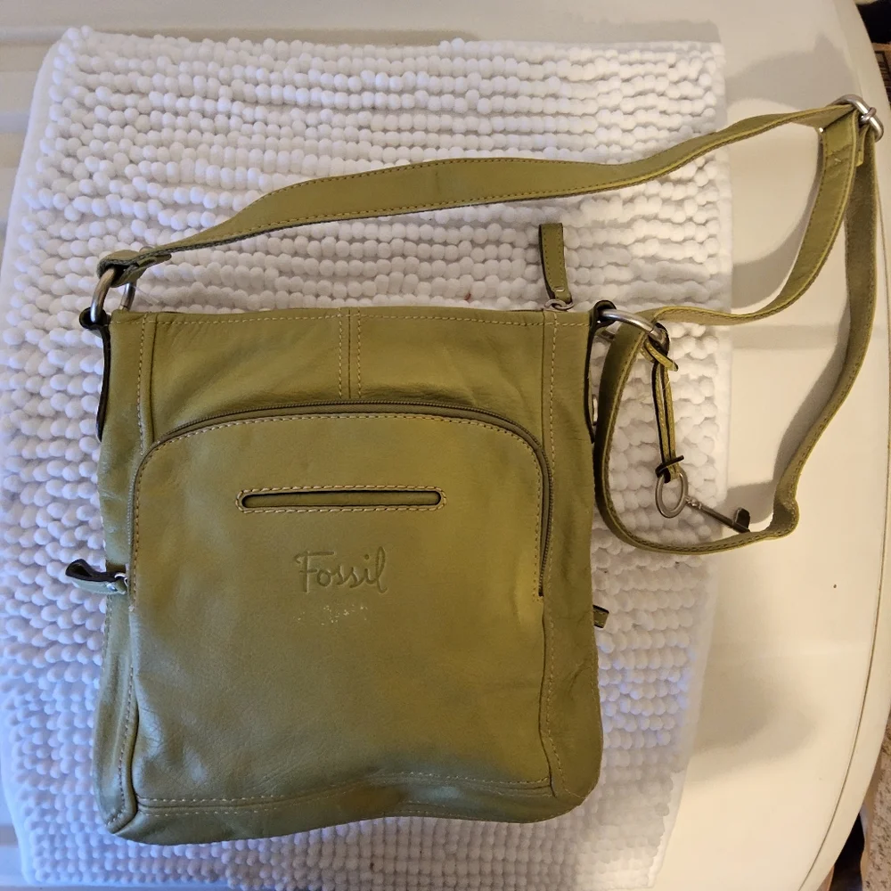 Fossil Leather crossbody bag